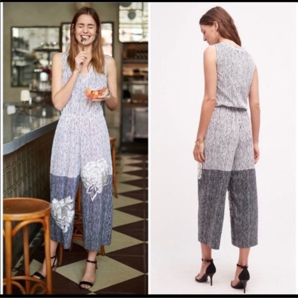 Stylish Gray and Black Jumpsuit